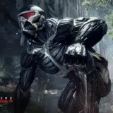 Żołnierz w zaawansowanym kombinezonie z Crysis 3, gotowy do akcji. Sprawdź wymagania gry, by cieszyć się taką grafiką!