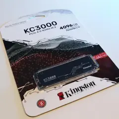 Kingston KC3000 PCIe 4.0 NVMe M.2, 4096GB. Szybki dysk SSD 500GB w opakowaniu.