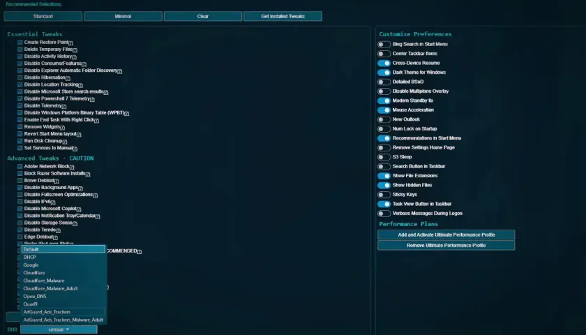 Optymalizacja Windows 11: lista zaawansowanych opcji dostosowywania systemu, w tym wyłączanie telemetrii i zarządzanie usługami.