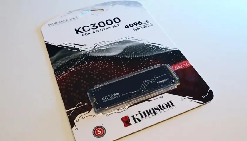 Kingston KC3000 PCIe 4.0 NVMe M.2, 4096GB. Szybki dysk SSD 500GB w opakowaniu.