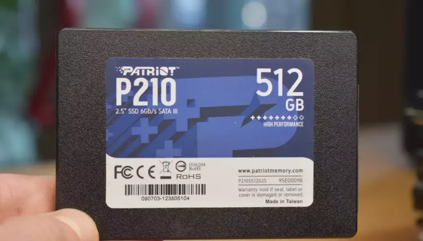 Dysk zewnętrzny SSD 500GB Patriot P210, 2.5", SATA III, 512GB pojemności, wysoka wydajność.