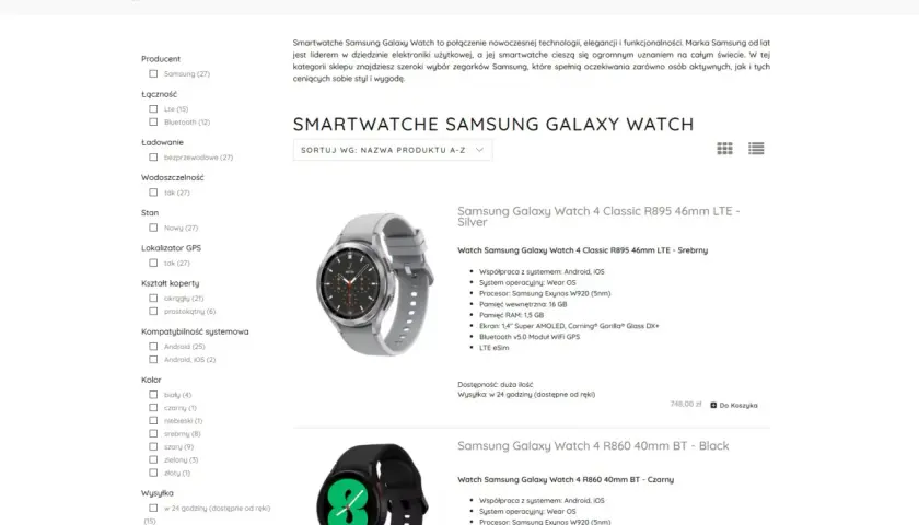 Szukasz informacji, jak odblokować smartwatcha Samsung Galaxy Watch? Na stronie znajdziesz modele z różnymi funkcjami.