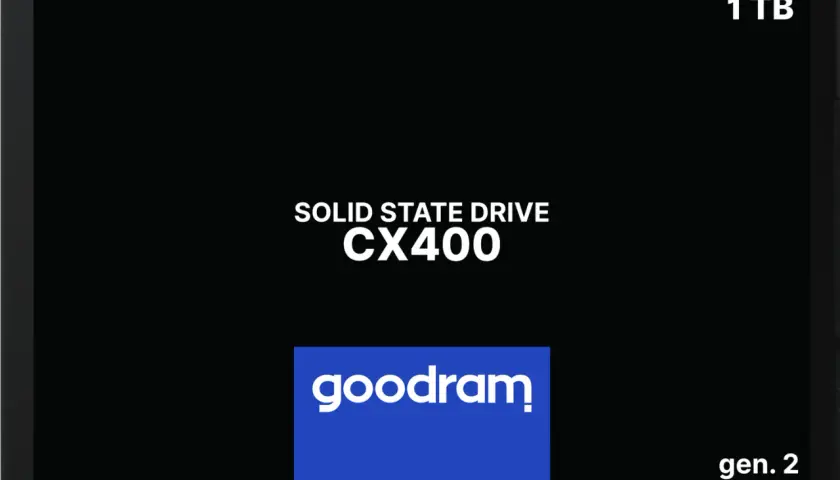 Dysk SSD Goodram 1TB 2.5 SATA CX400, gen. 2. Szybki i pojemny dysk do Twojego komputera.