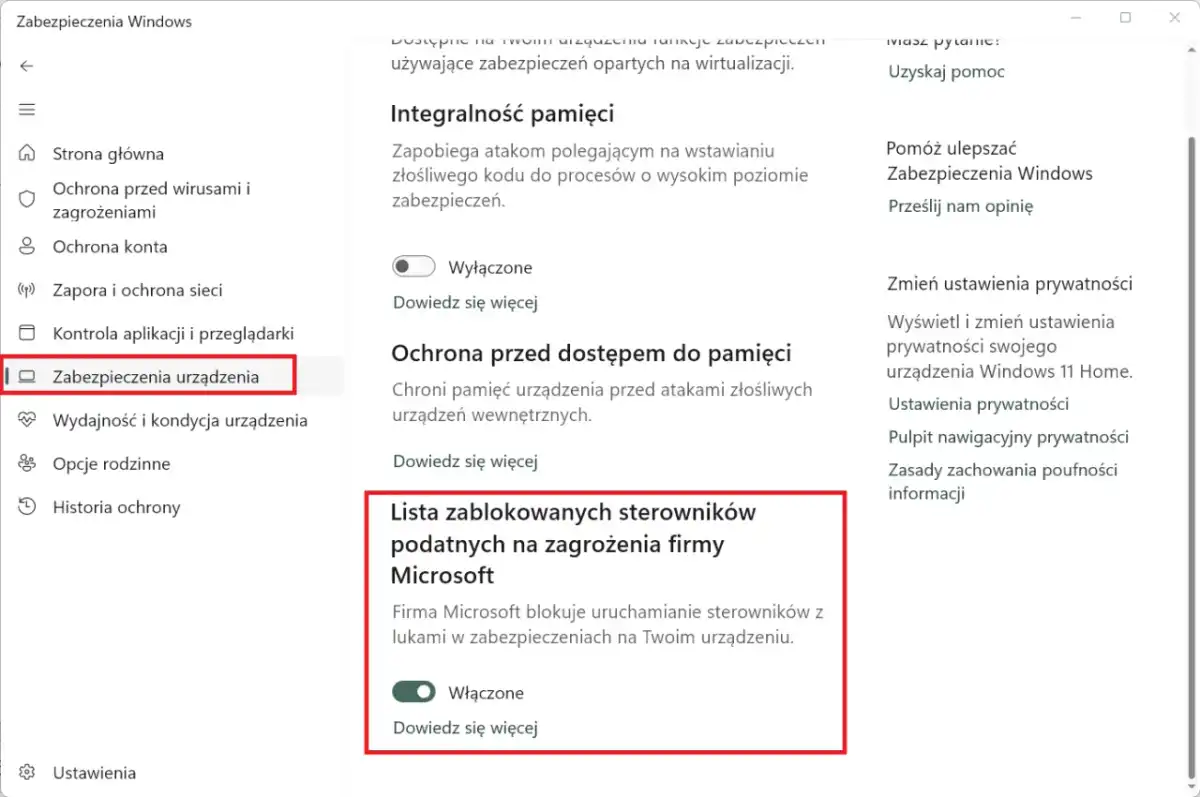 Izolacja rdzenia Windows 11 - Włączyć czy wyłączyć? Poradnik!
