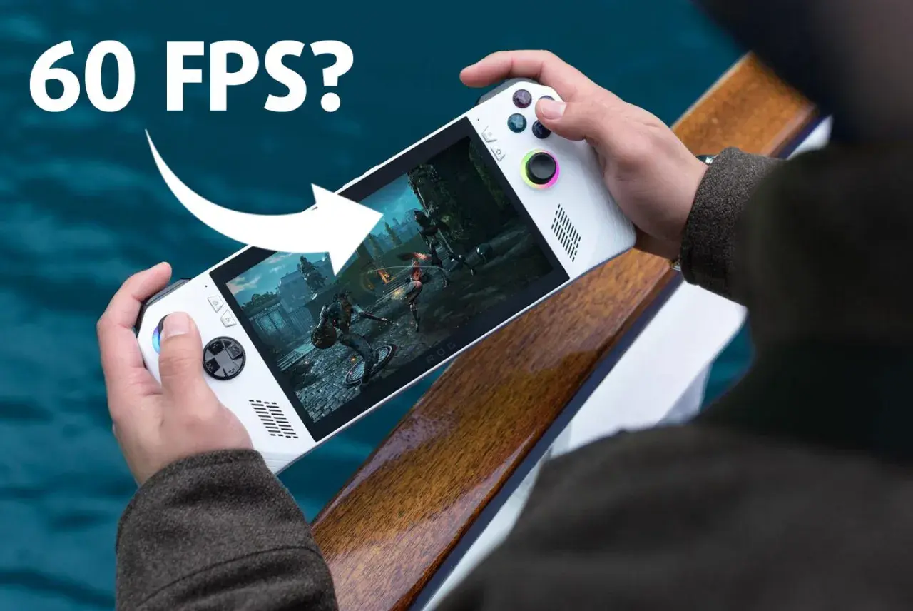 Ręczny gracz cieszy się płynną rozgrywką 60 FPS na konsoli z grafiką AMD Radeon 780M.