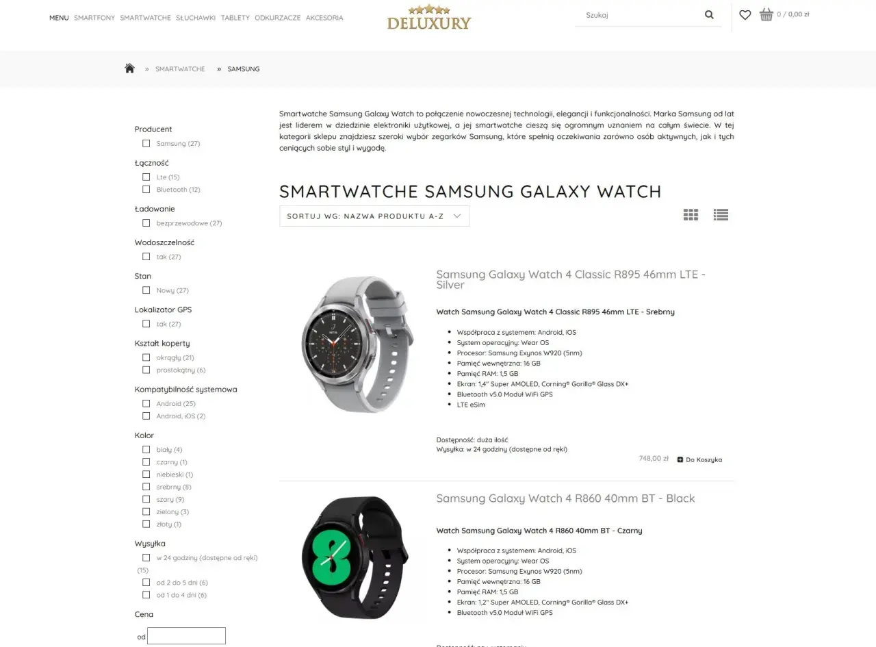 Szukasz informacji, jak odblokować smartwatcha Samsung Galaxy Watch? Na stronie znajdziesz modele z różnymi funkcjami.