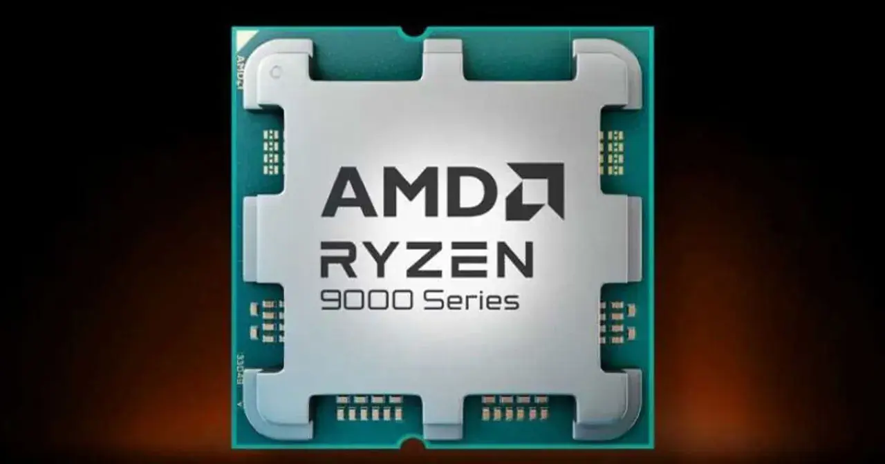 Procesor AMD Ryzen 7 9700X, serce przyszłych komputerów, gotowe do pracy.