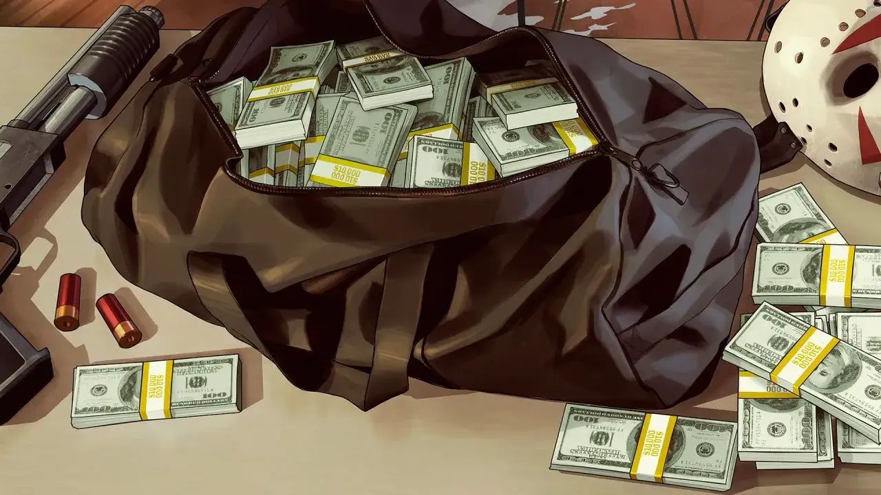 Torba pełna pieniędzy, broń i maska. Ile GB będzie ważyć GTA 6 z takim łupem?