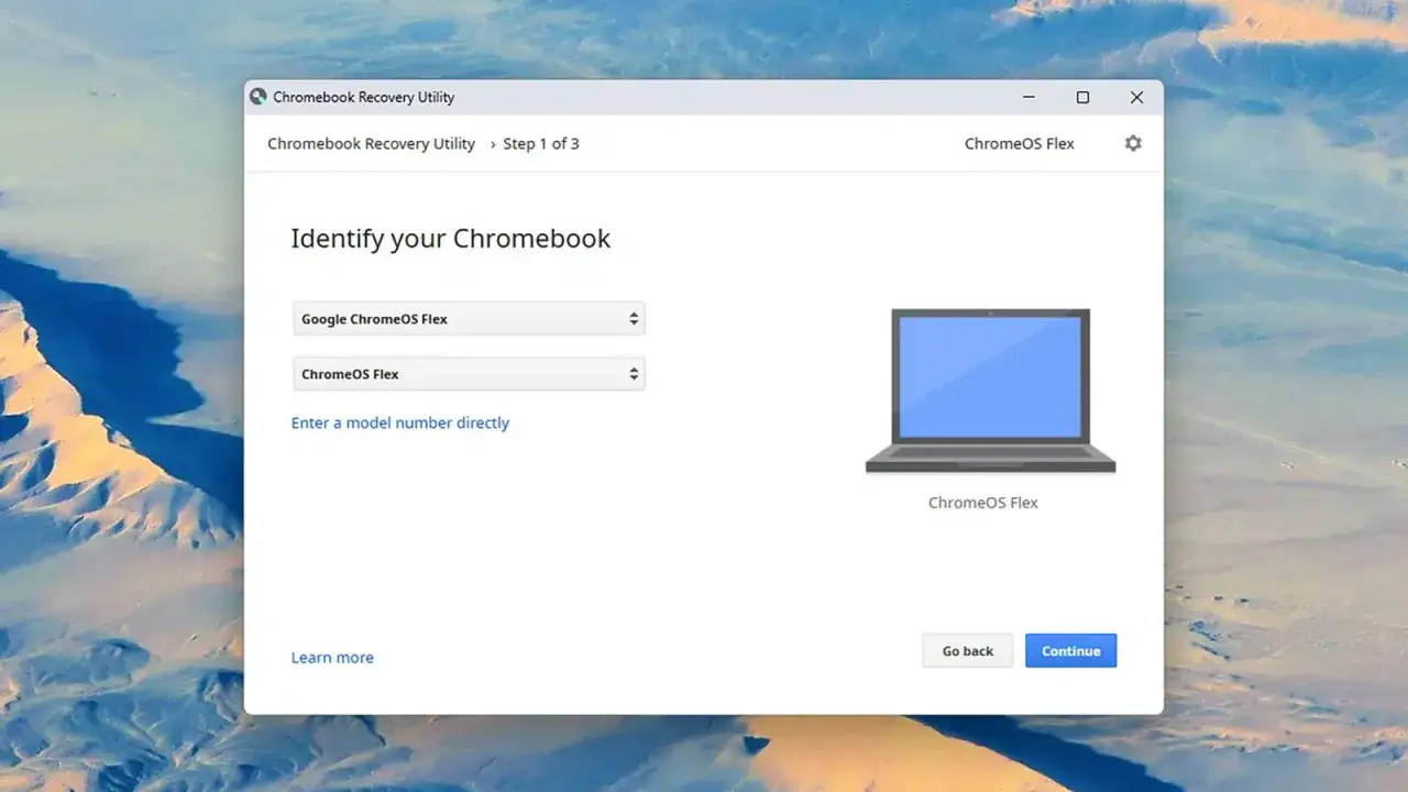 Narzędzie do odzyskiwania Chromebooka. Wybierz swój model, aby rozpocząć instalację ChromeOS Flex.